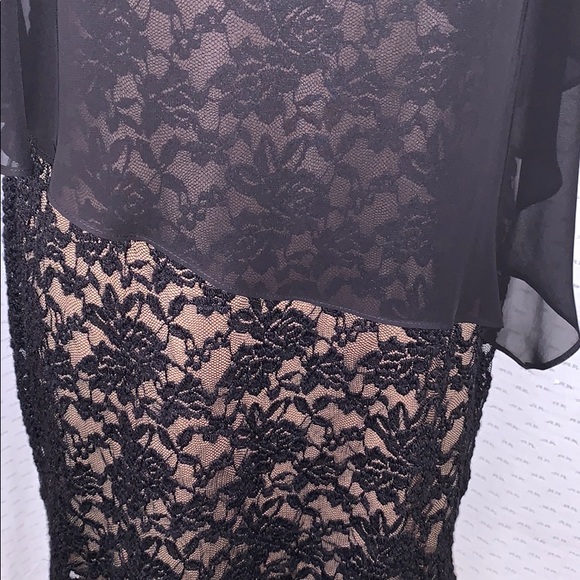 🌟Host Pick✨Connected Lace & Chiffon Popover Dress - Picture 4 of 10